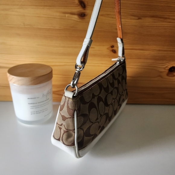 Coach 6094 Demi Mini Signature Canvas Leather Bag Wristlet - Picture 16 of 16